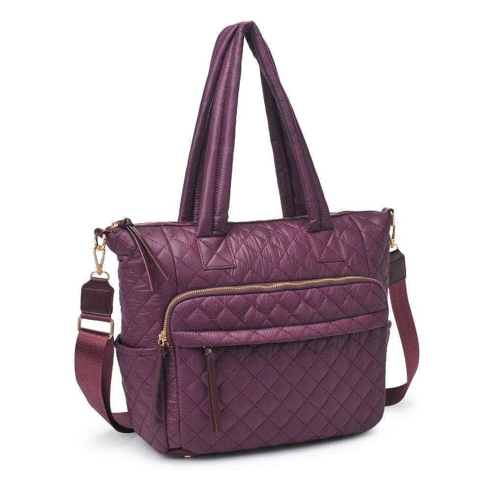 Jayna Quilted Nylon Tote