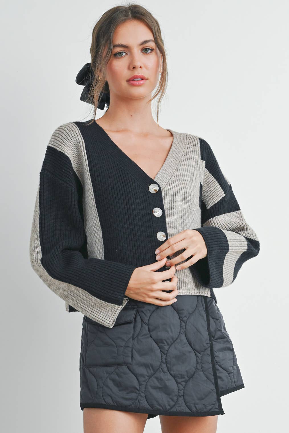 Cynthia Color Block Cardigan