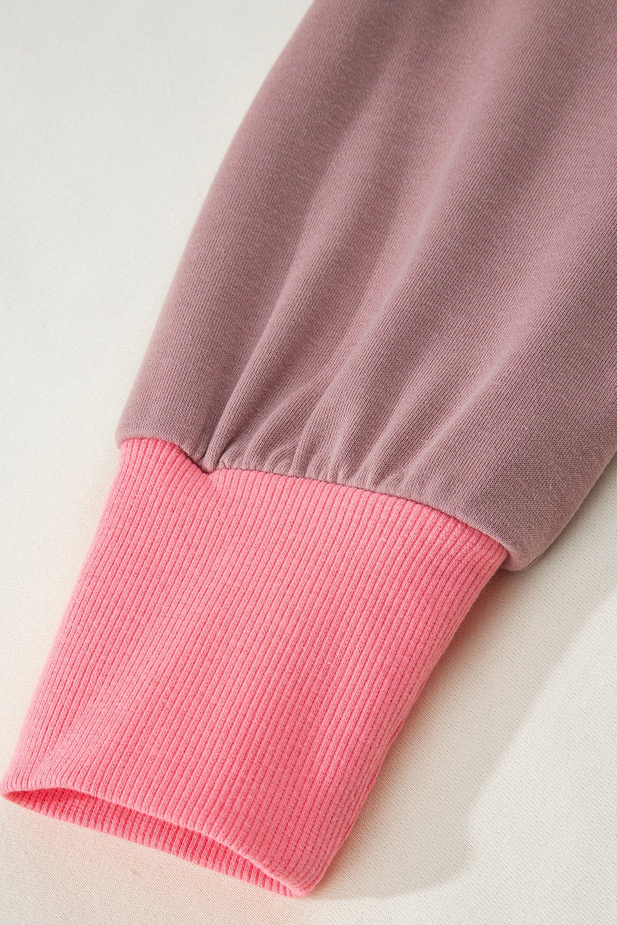 White Color Block Striped Patchwork Dolman Slit Sweatshirt