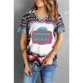HOWDY V-Neck Short Sleeve T-Shirt