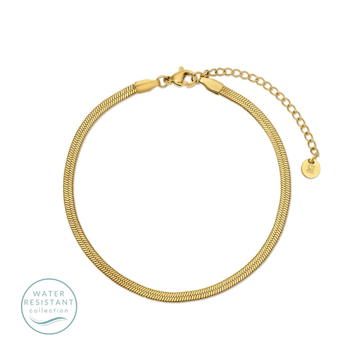 Snake Chain Bracelet, Water Resistant