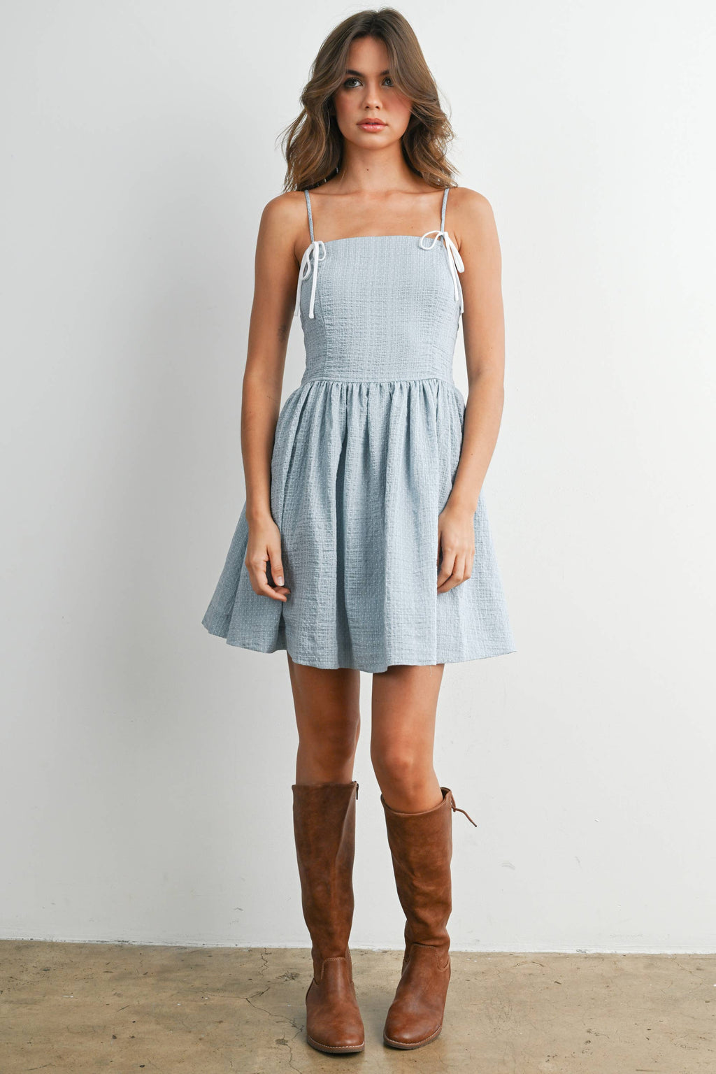 Gwen Polka Dot Fit & Flare Dress