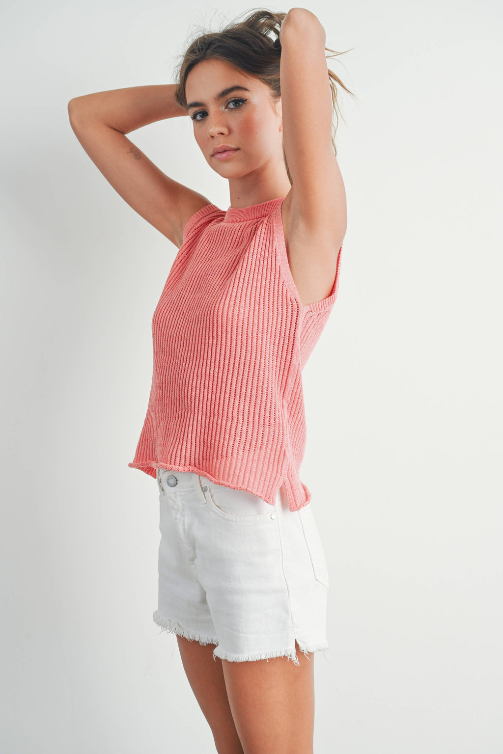 Petra Rib-knit Sweater Vest