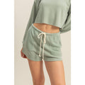 Chloe Mid-Waist Drawstring Shorts