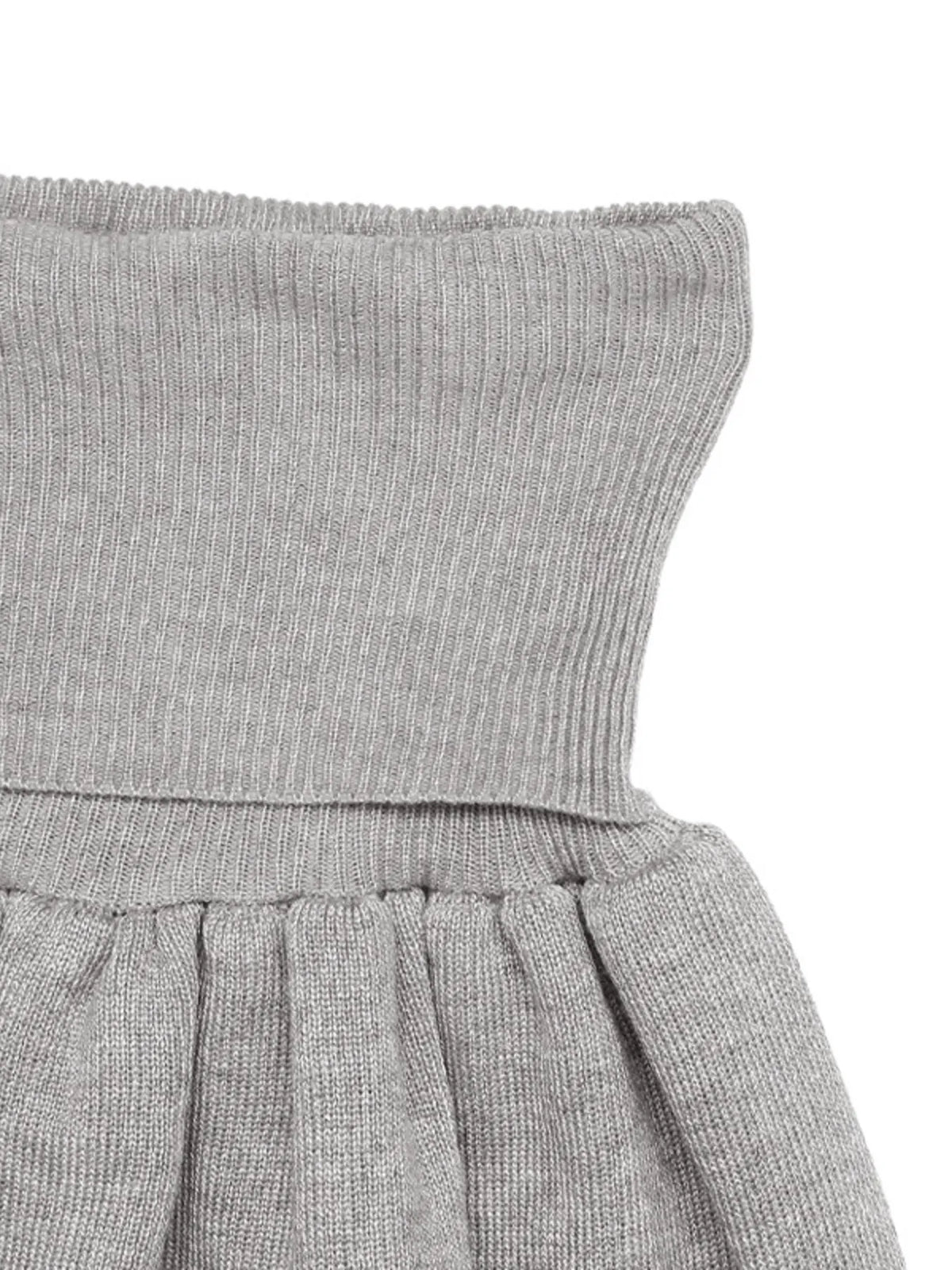 Ribbed Long Sleeve Top and Skirt Knit Set