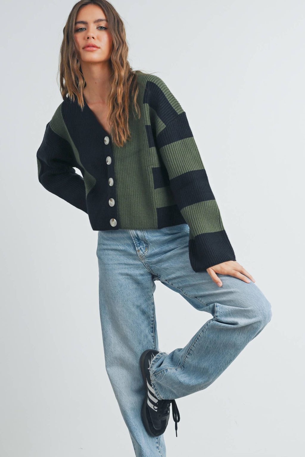 Cynthia Color Block Cardigan