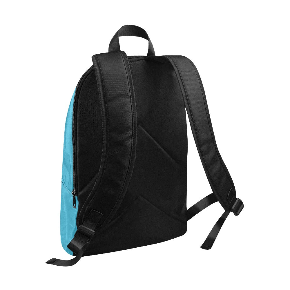 "Jesus Has My Back" design Christian Backpack (turquoise)