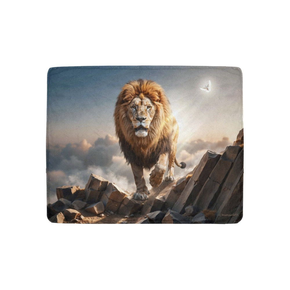 Lion of Judah and Holy Spirit Ultra Soft Micro Fleece Blanket (multiple sizes)