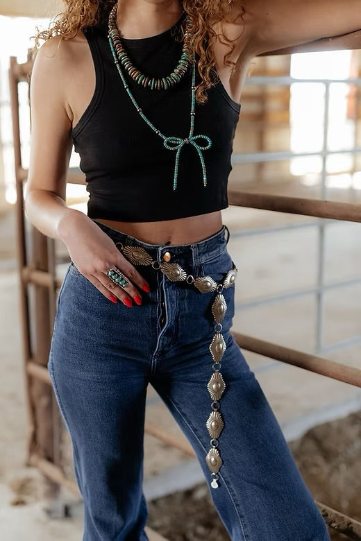 Vermilion Concho Belt