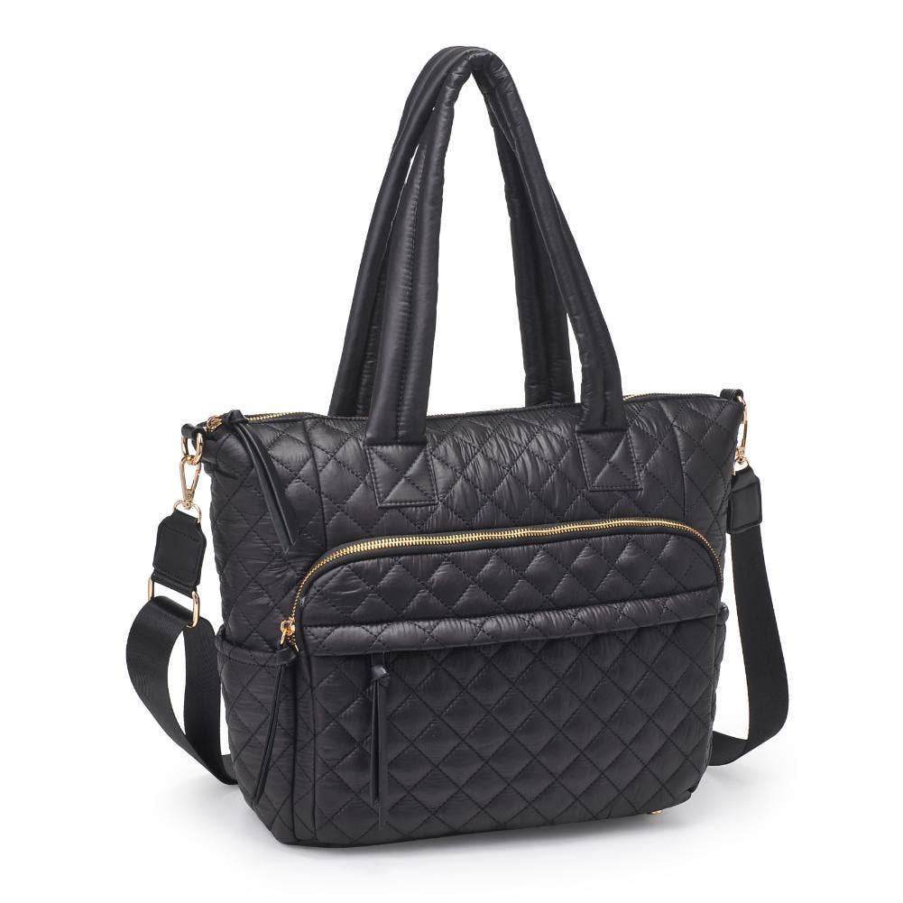 Jayna Quilted Nylon Tote