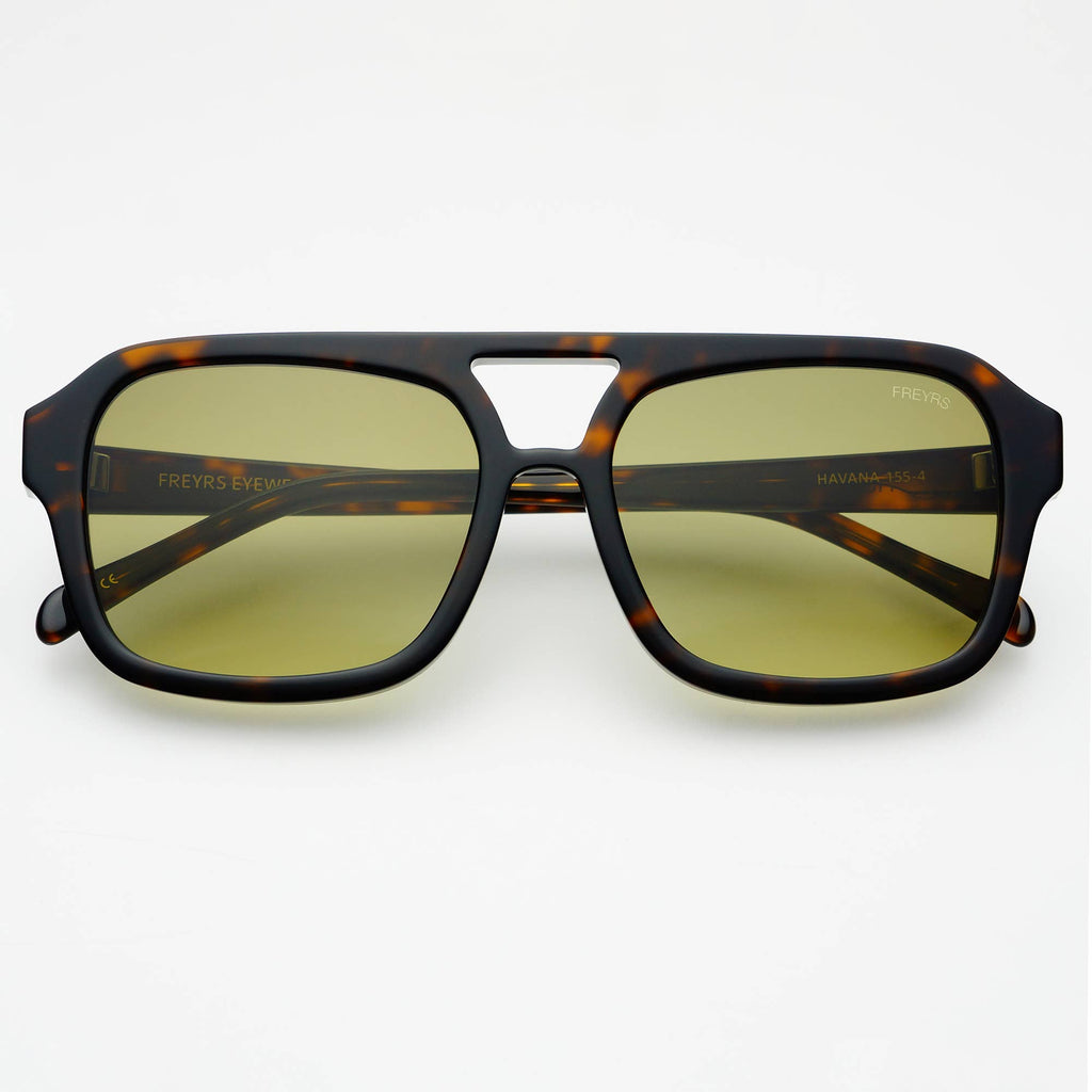 Havana Aviator Sunglasses