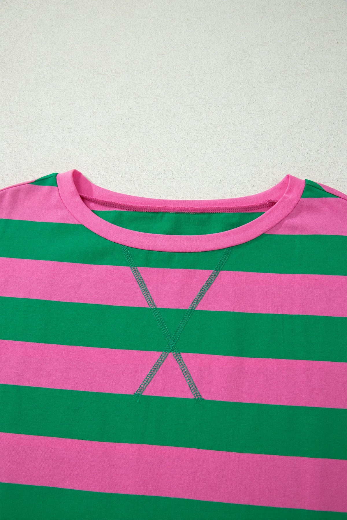 Yellow Stripe Dolman Tee Drawstring Skort Athletic 2pcs Set
