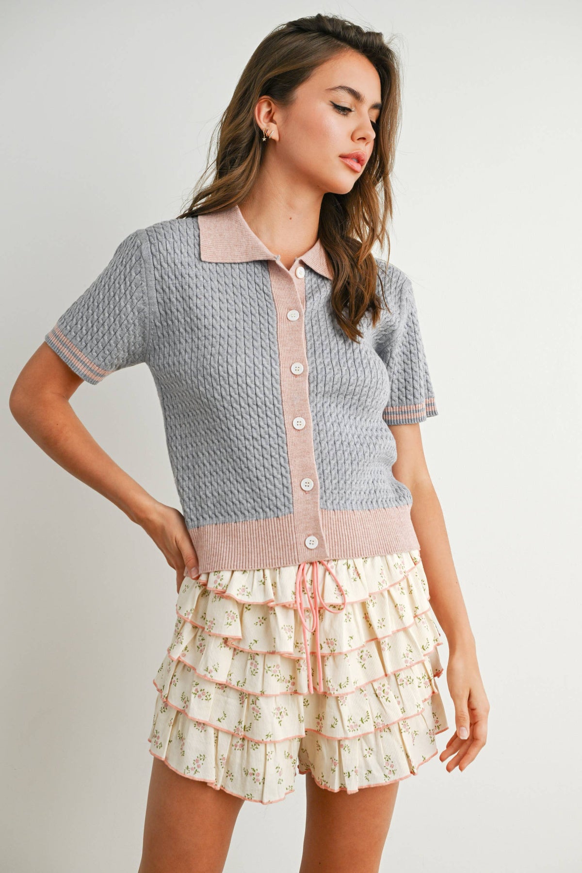 Margot Button-Up Collared Top