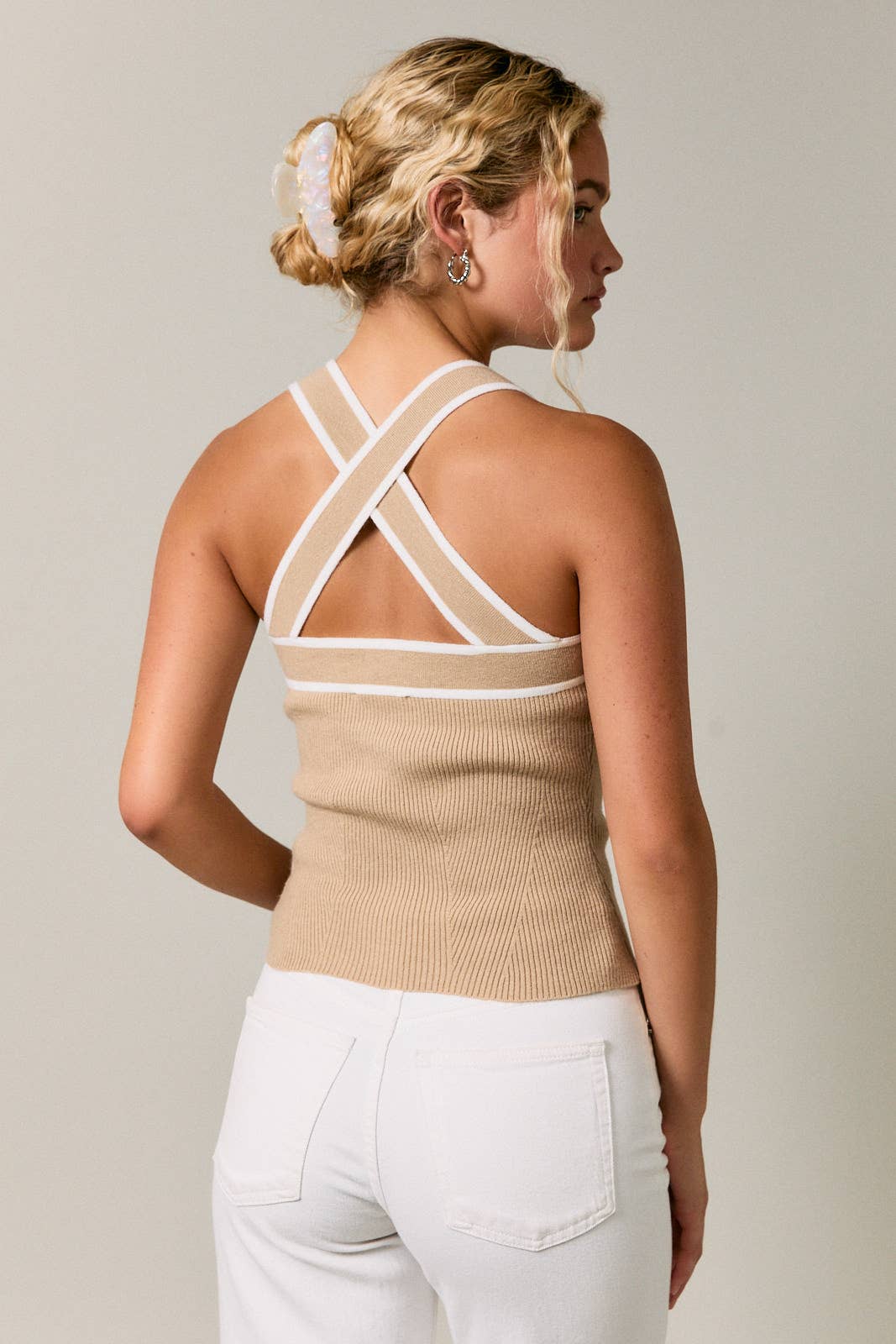 Georgina Ribbed Sweater Tank