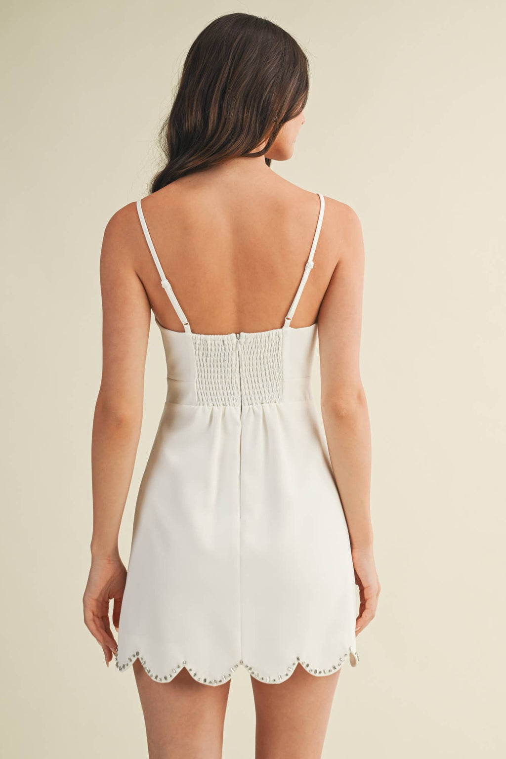 Patricia Scalloped Edge Dress