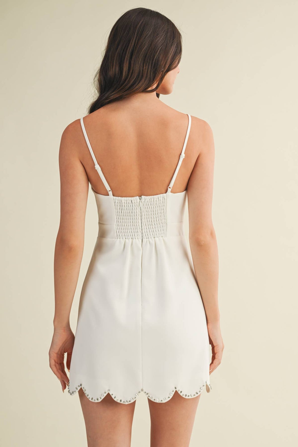 Patricia Scalloped Edge Dress
