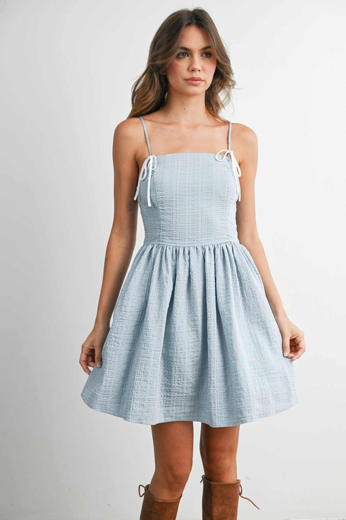 Gwen Polka Dot Fit & Flare Dress