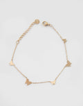 Flutter Linked Charm Bracelet | Gold