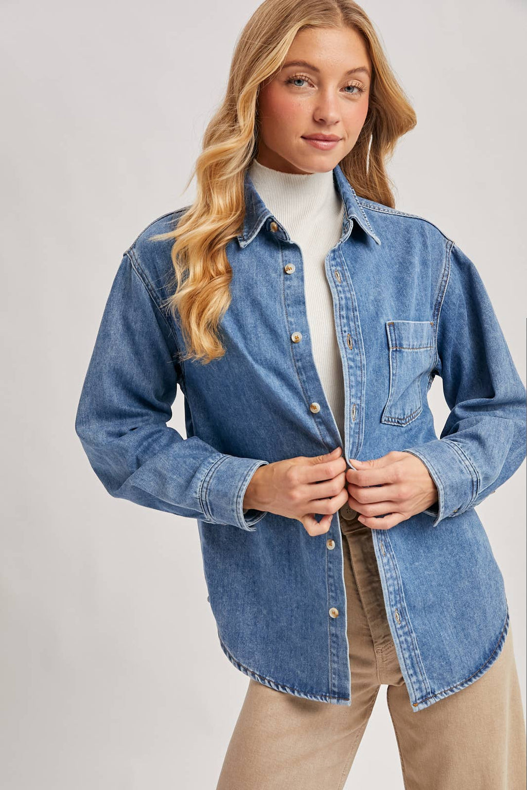 Pippa Oversized Denim Top