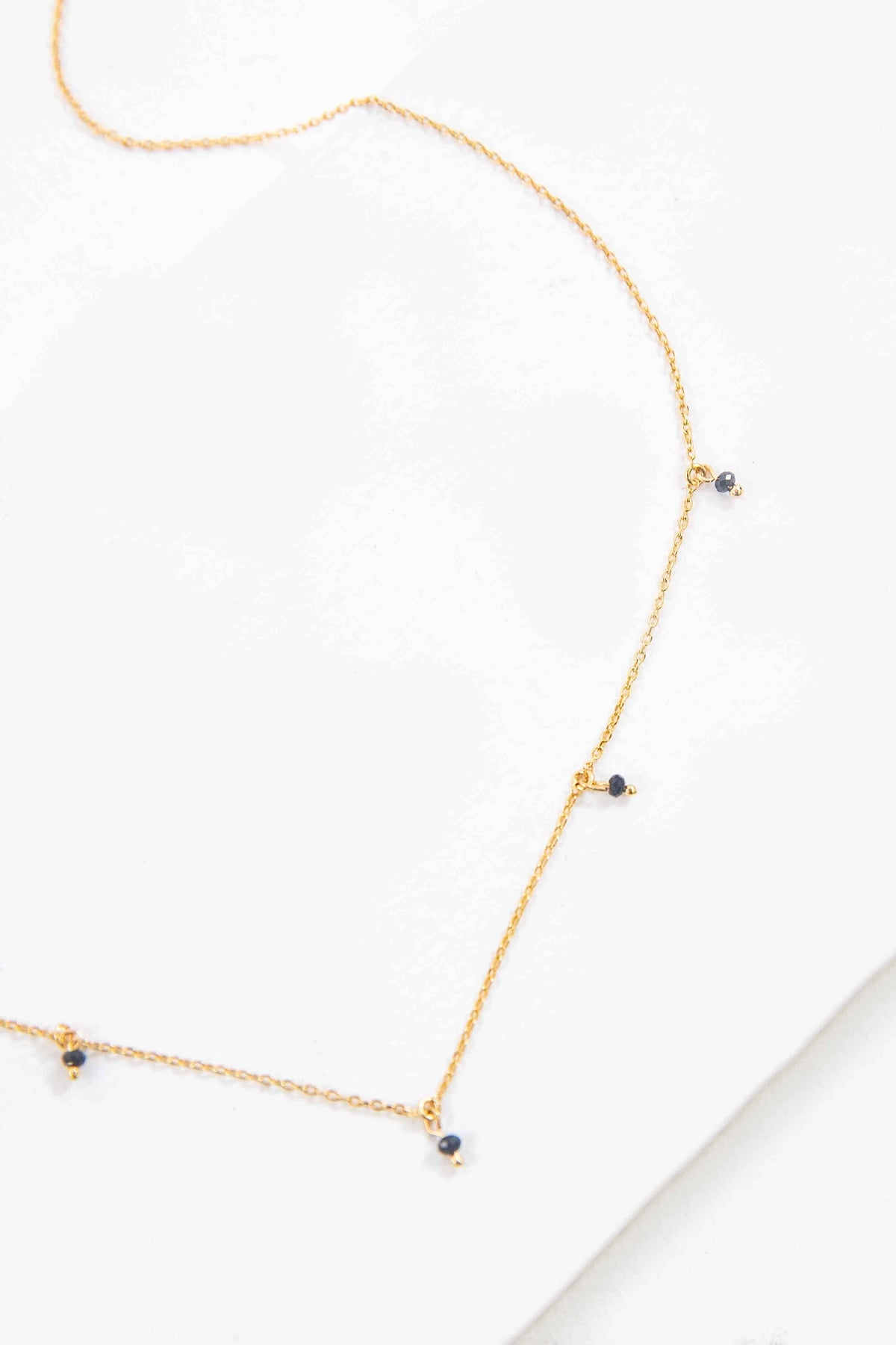 Bead Charm Necklace | Black
