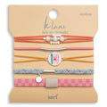 "Surf" Surfboard with Silver Accents Hair Tie Bracelets