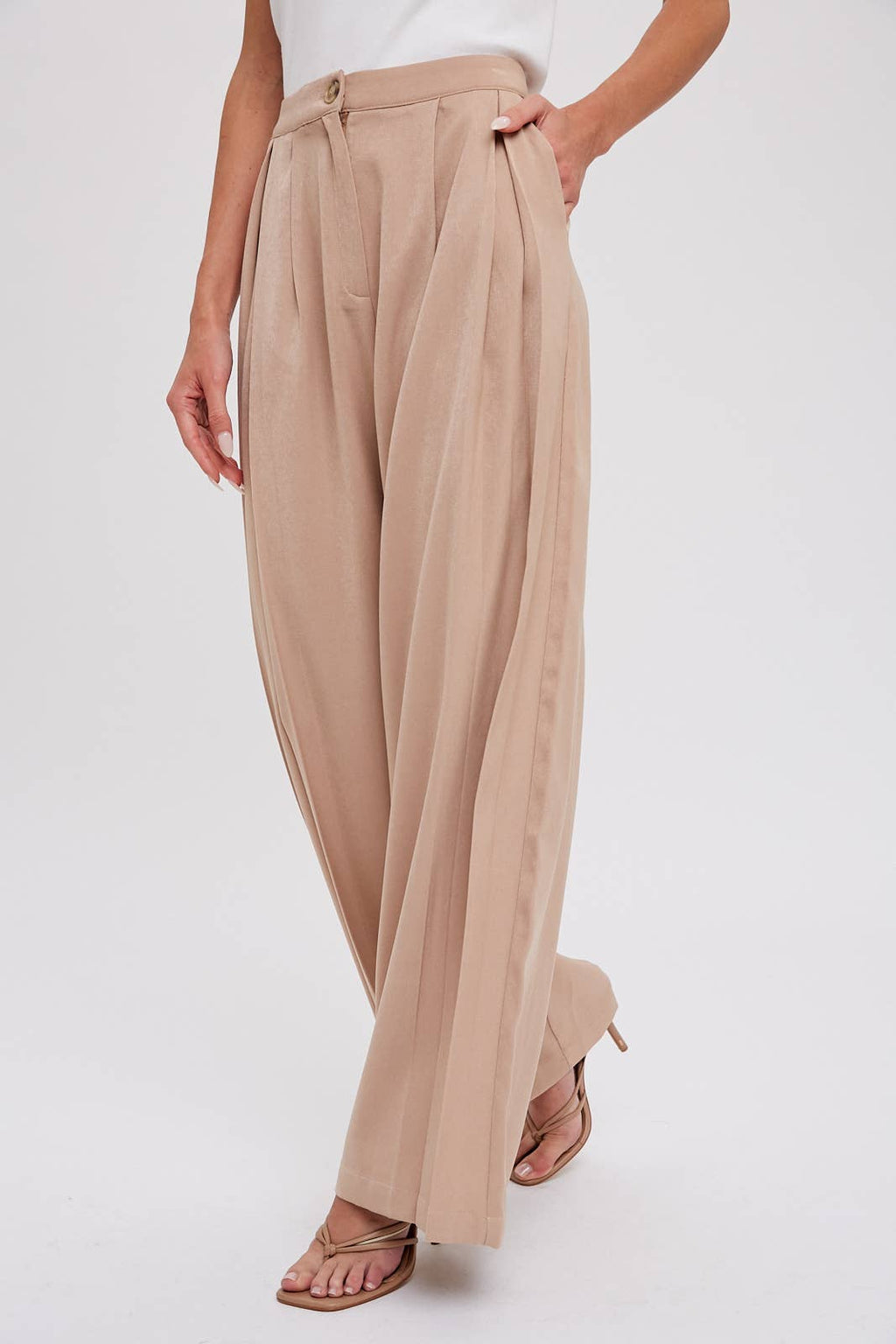 Evelyn Pintuck Pants