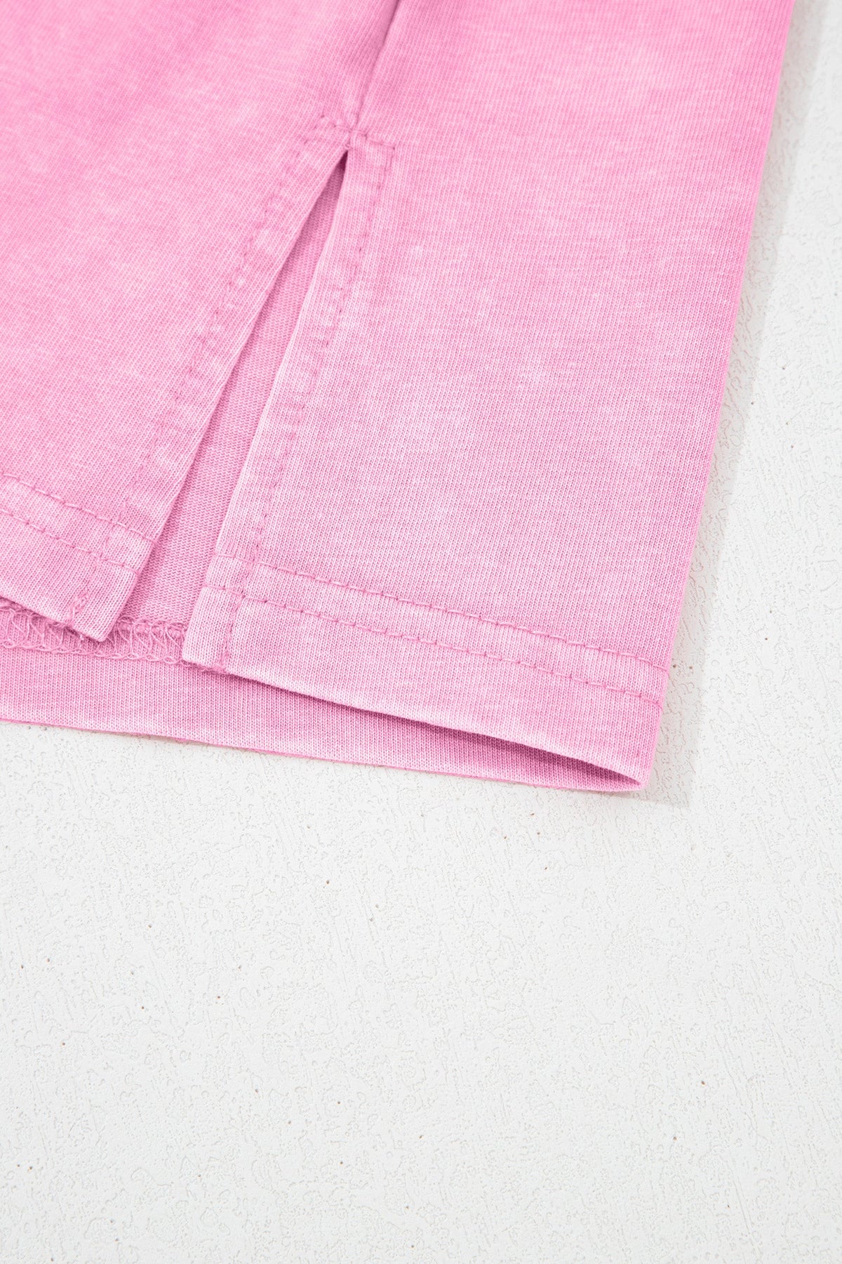 Sachet Pink Cotton Mineral Wash T Shirt