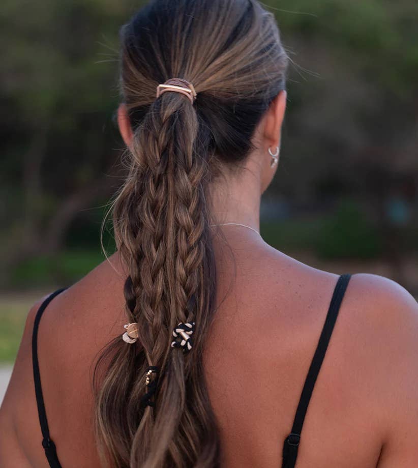 "Focus" Gold Arrow Charm Hair Tie Bracelets