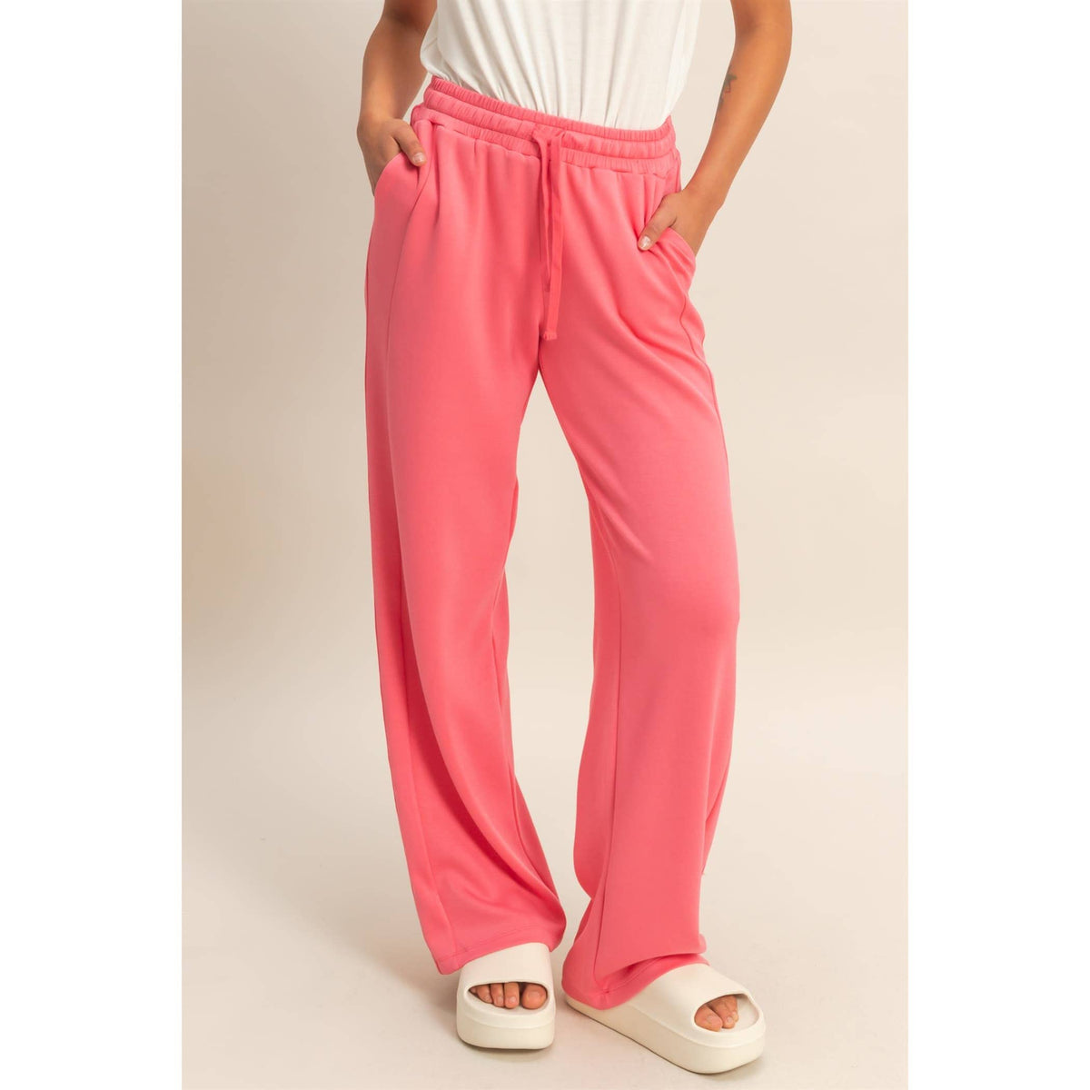 Azure Wide-Leg Pants