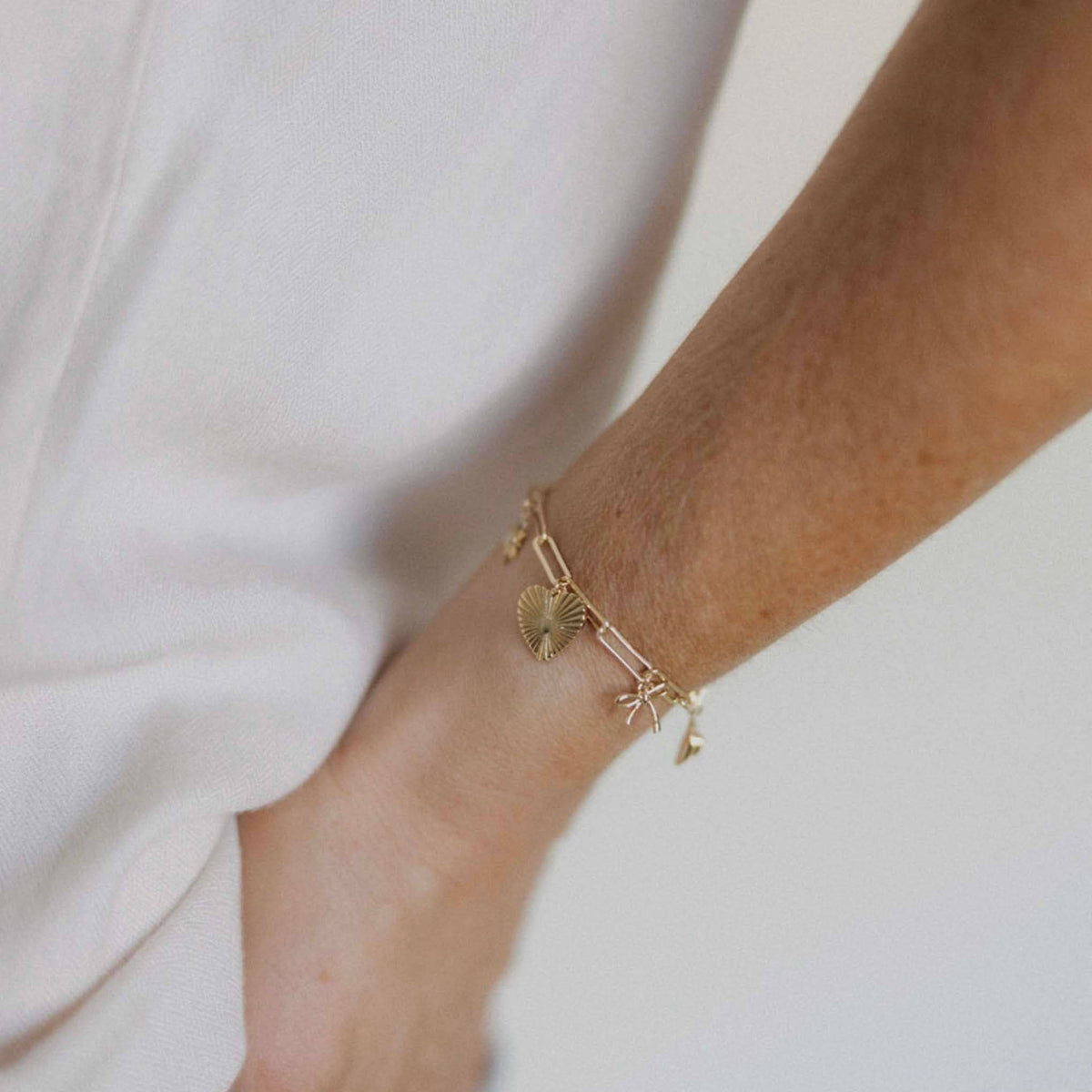 The Laura Heart Charm Bracelet