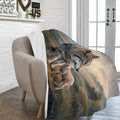 Wolf and Lamb-Isaiah 11:6 -Ultra-Soft Micro Fleece Blanket (multiple sizes)