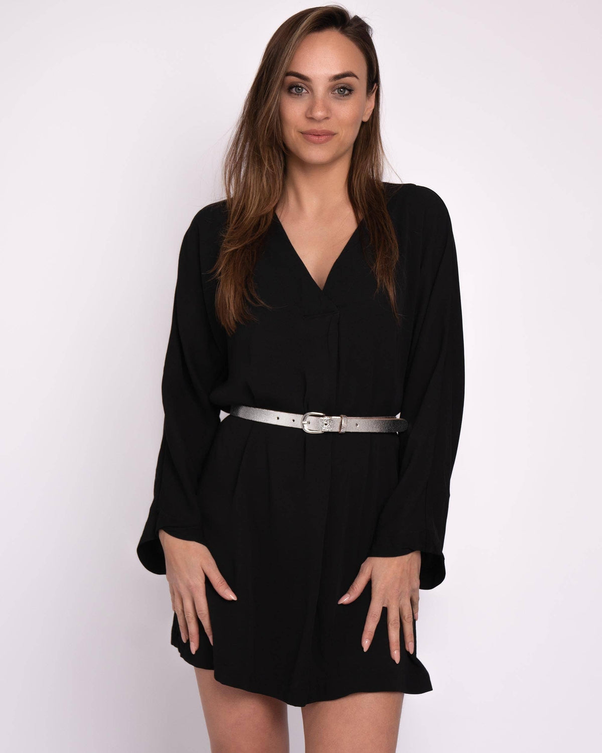 Eva | Metallic Skinny Belt