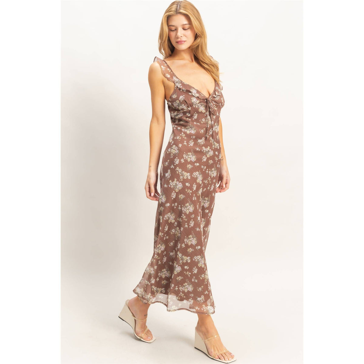 Louisa Floral Midi Dress