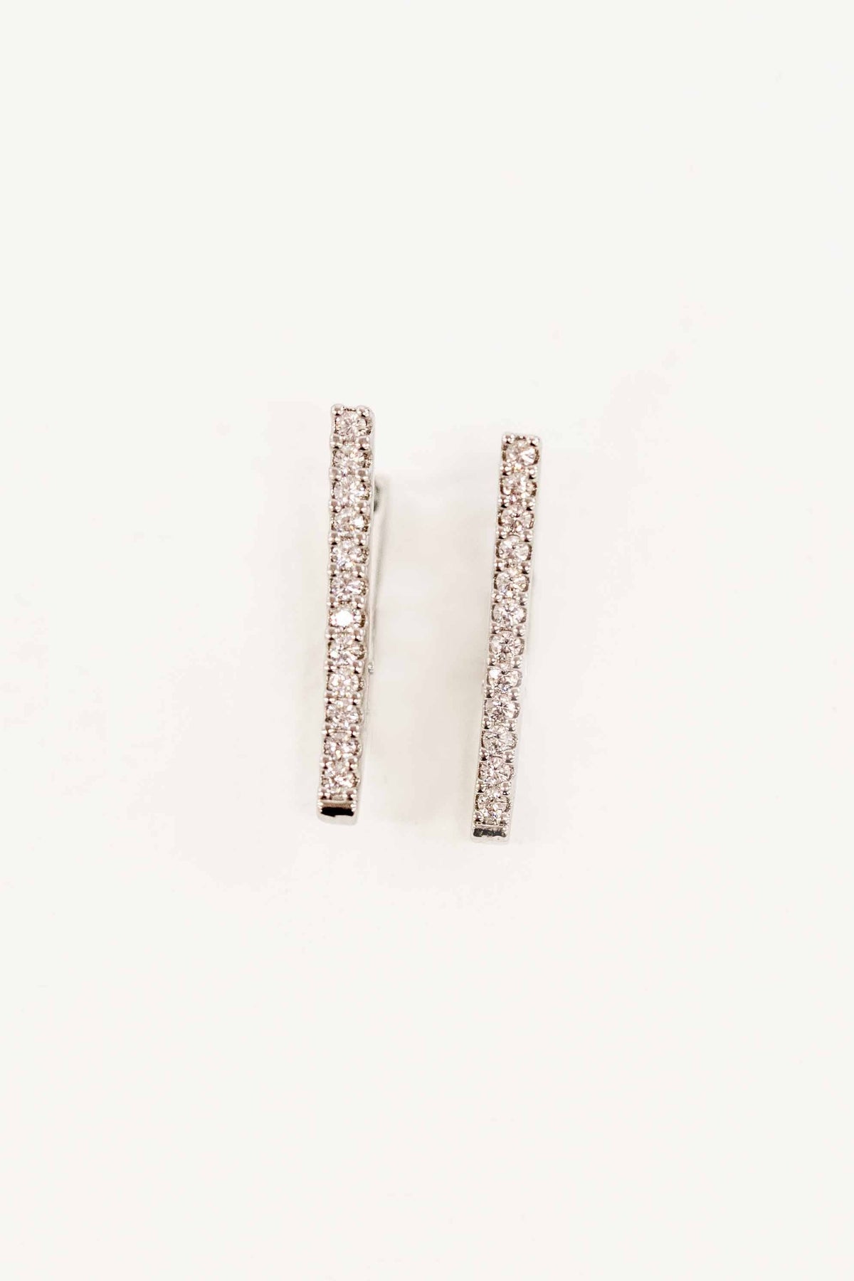 Edged Hoop Earrings | Silver