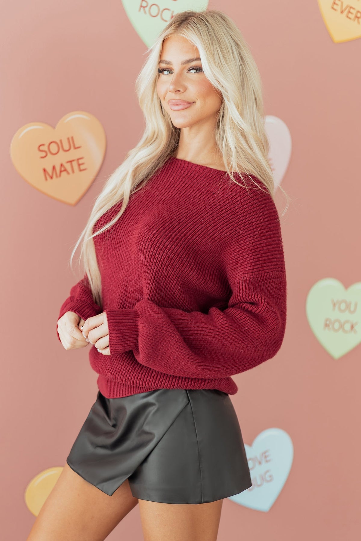 Jet Stream Ribbed Knit Ribbon Knot Backless Drop Shoulder Sweater
