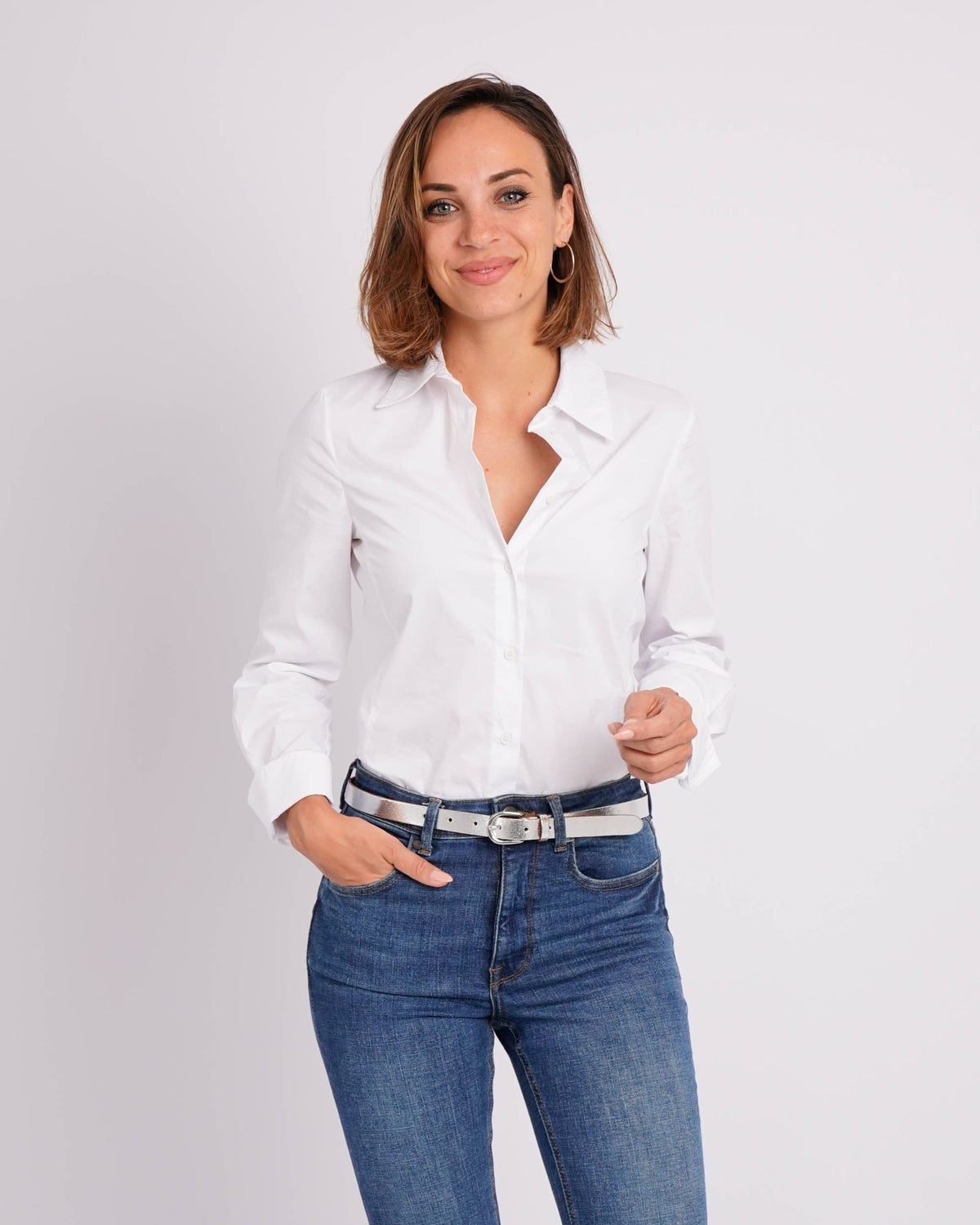Eva | Metallic Skinny Belt