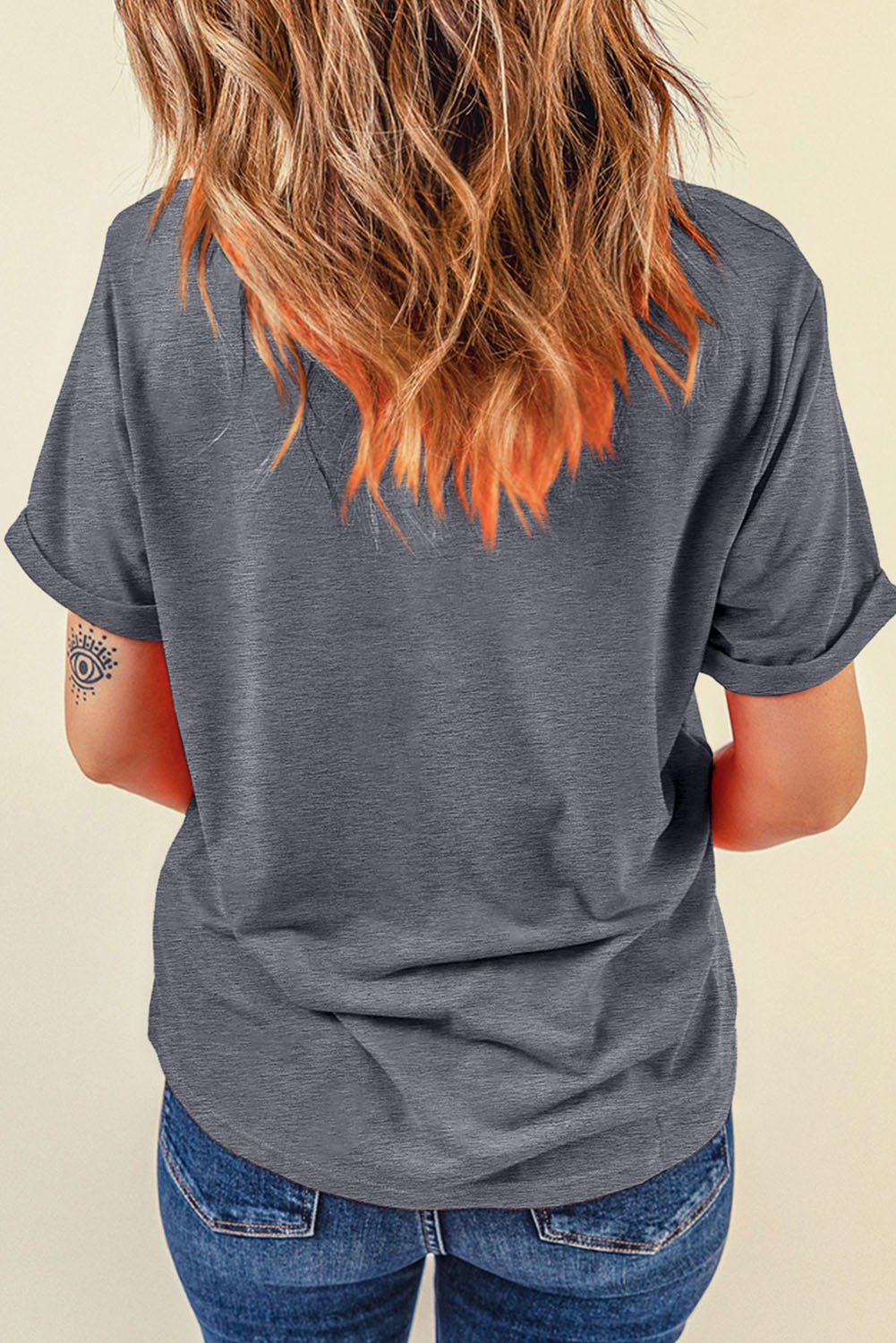 Black Baseball Bowknot Graphic Casual Tee