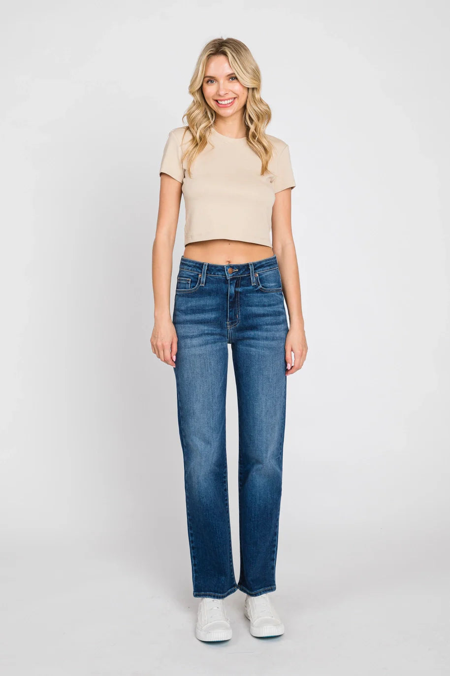 Siena Dark Straight Leg Denim - L.T.J.