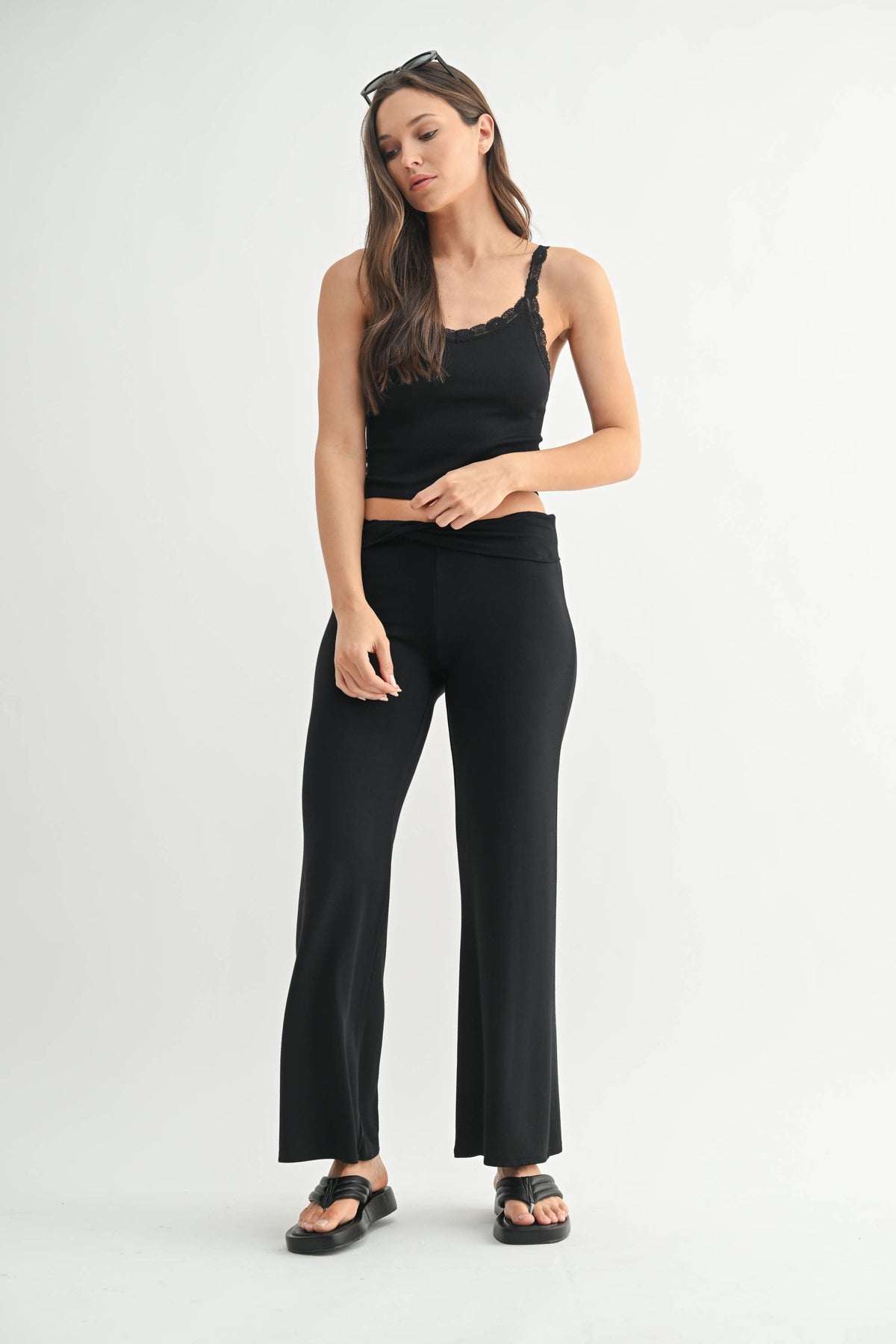 Elora Lace Trim Tank Top