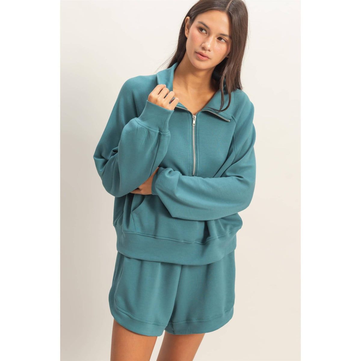 Azure Half-Zip Pullover