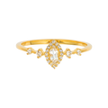 White Topaz Harlow Ring