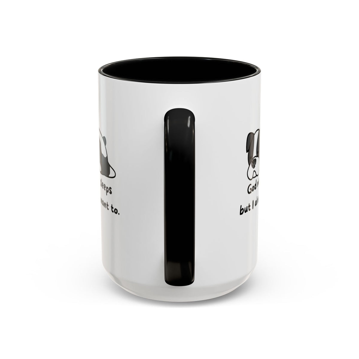 Christian "God never sleeps" 11 oz and 15oz Accent Mug, multiple colors, Christian Mug