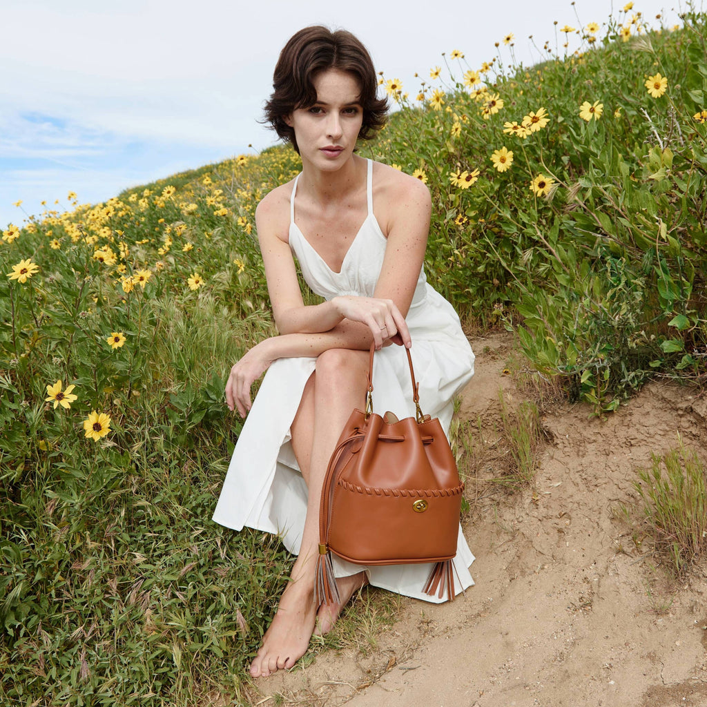 Janae Bone Recycled Top Handle Bag