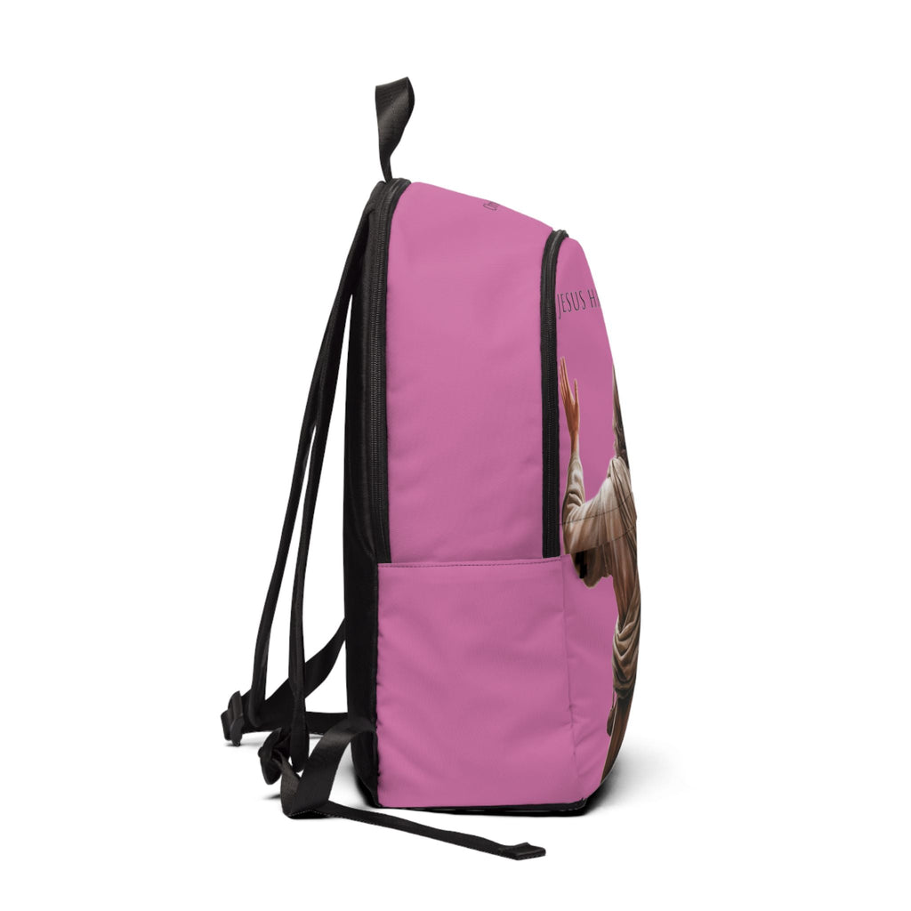 "Jesus Has My Back" Christian Backpack (Choose Pink Shade)