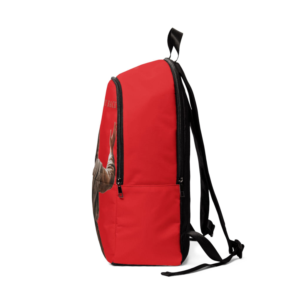 "Jesus Has My Back" Christian Backpack (Choose Red Shade)