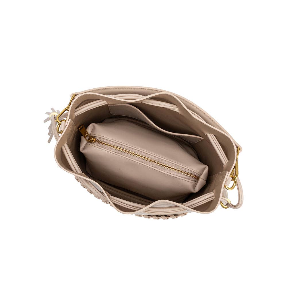Janae Bone Recycled Top Handle Bag