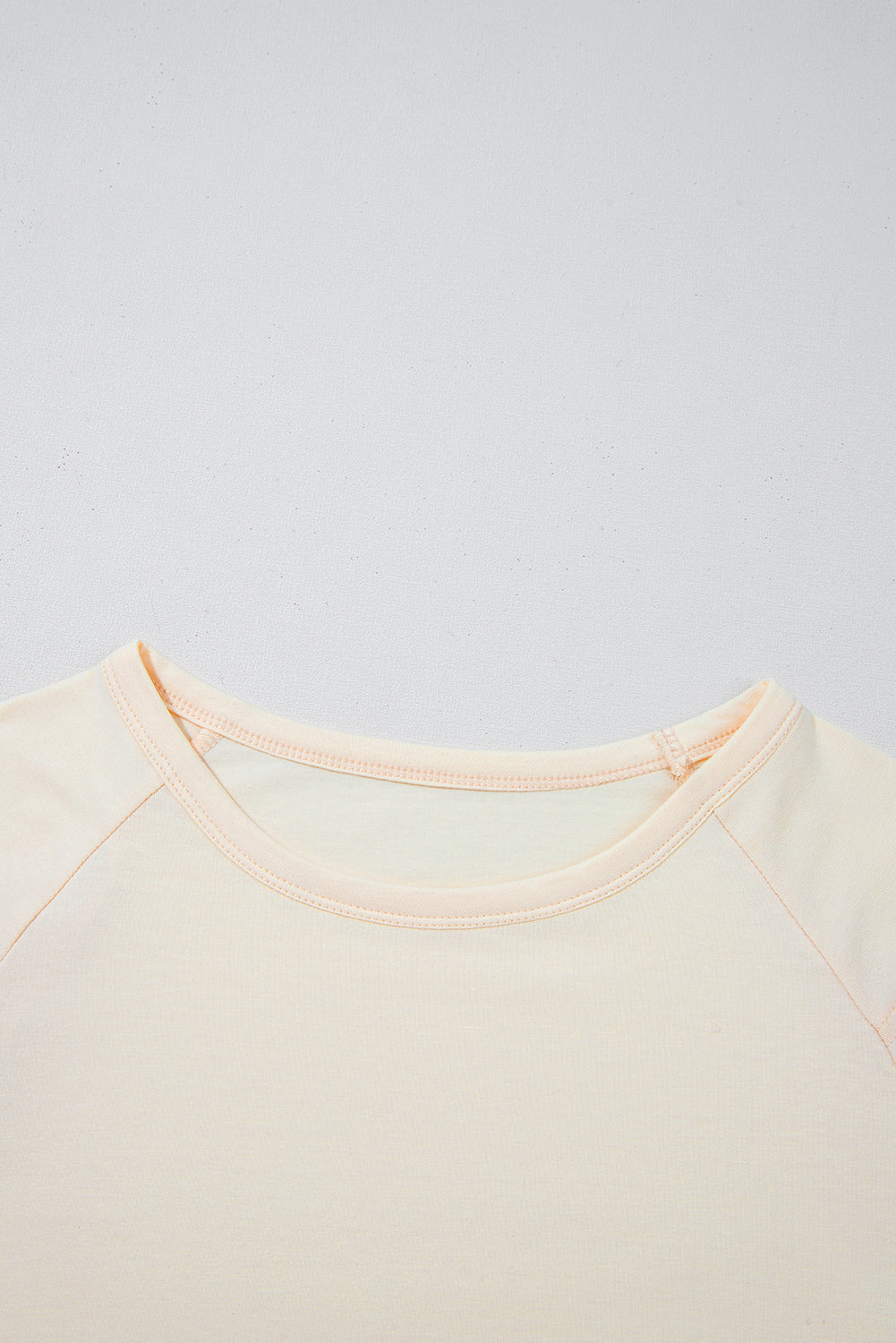 White Colorblock Short Sleeve Round Neck T-Shirt