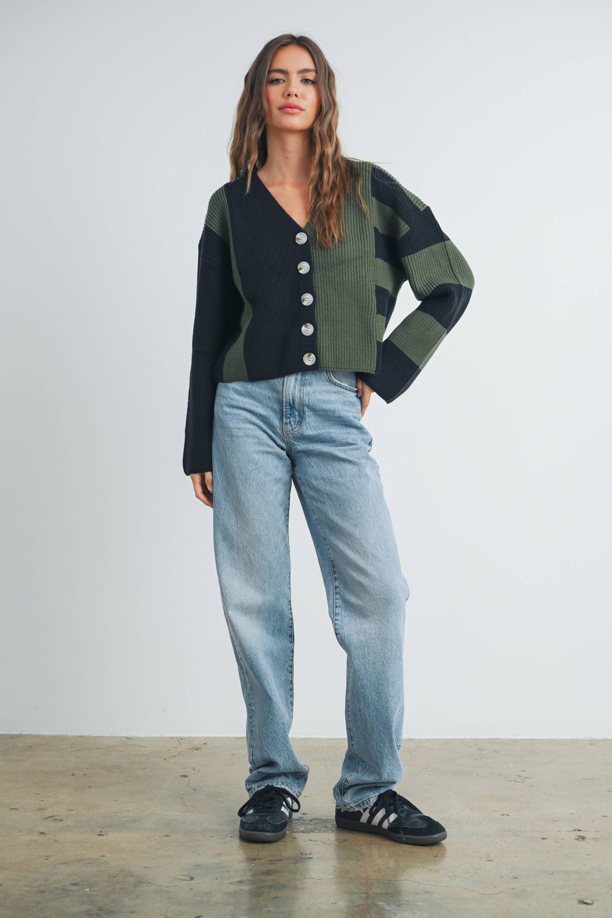 Cynthia Color Block Cardigan