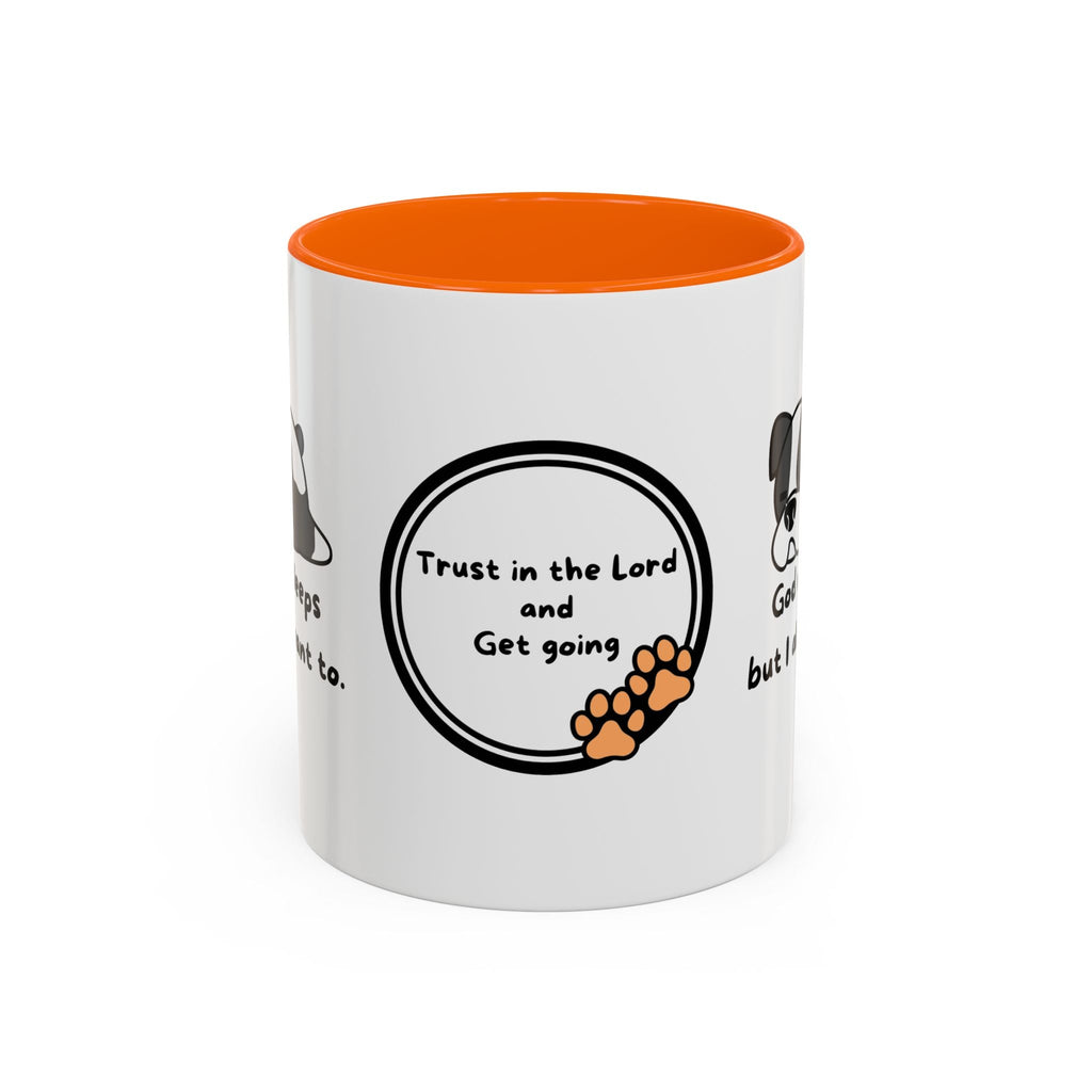 Christian "God never sleeps" 11 oz and 15oz Accent Mug, multiple colors, Christian Mug