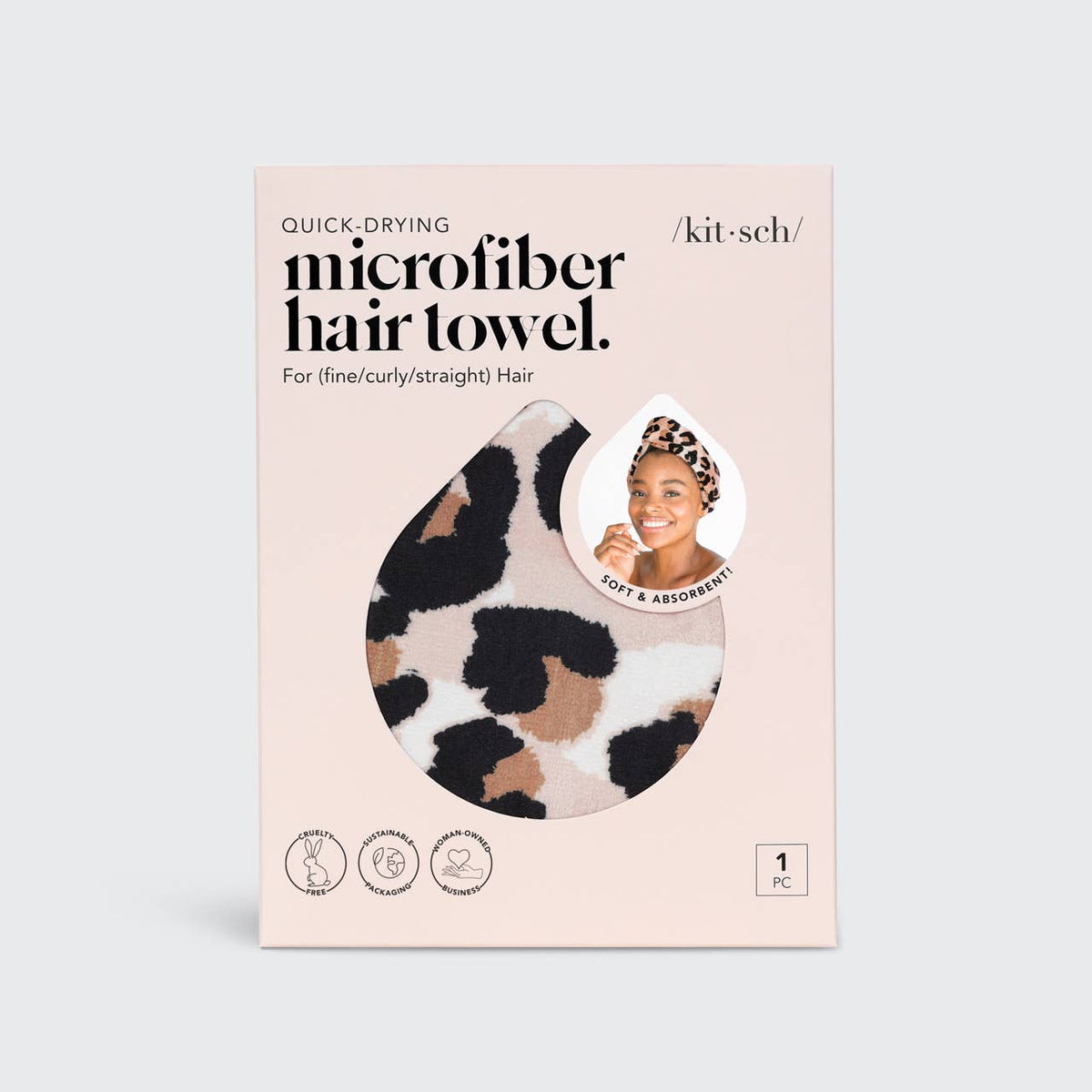 Quick Dry Hair Towel - Leopard
